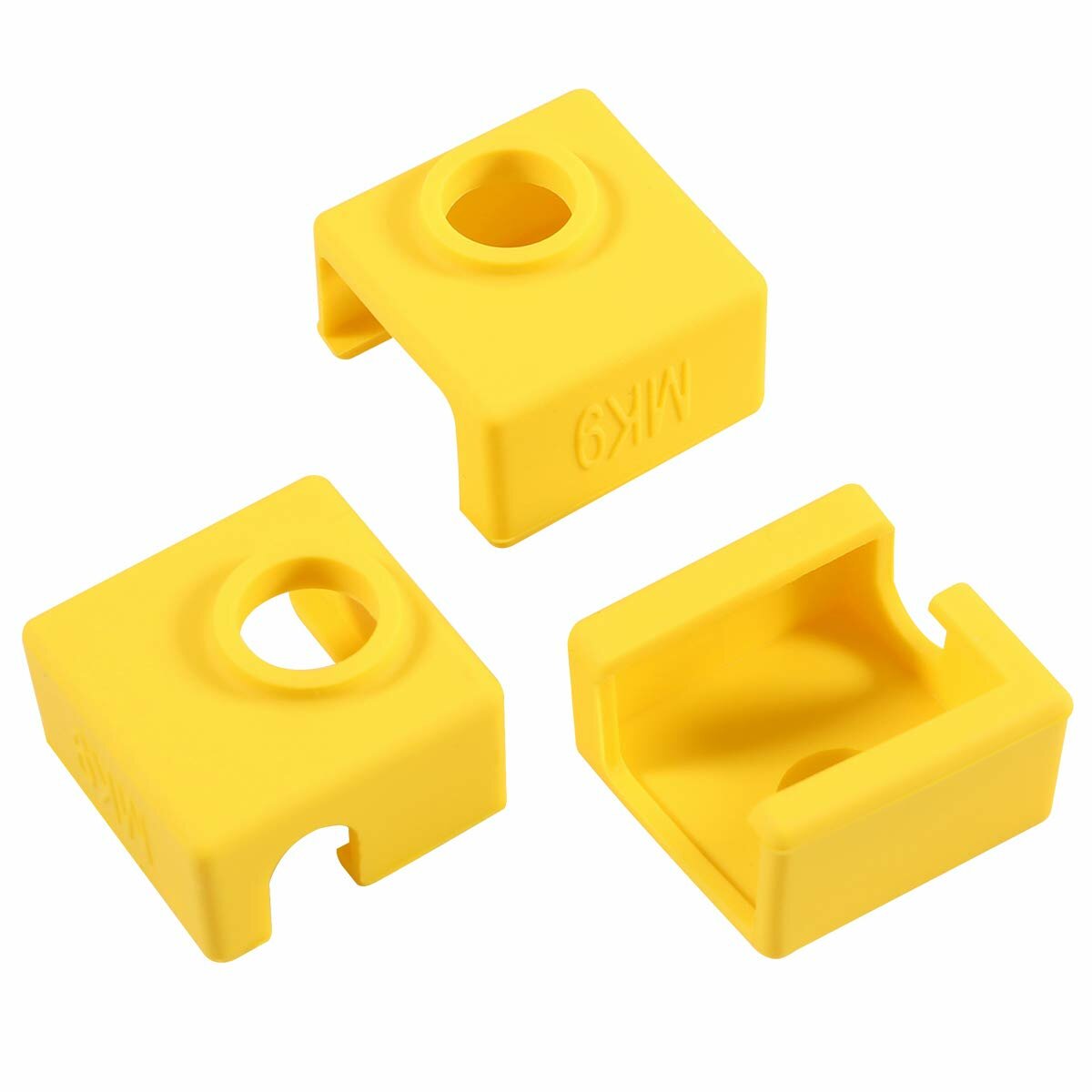 SIMAX3D® 3Pcs Heating Block with Silicone Sock for MK7/8/9 3D Printer Hotend Extruder Ender 3/3 Pro CR-10/10S 3D Printer Par